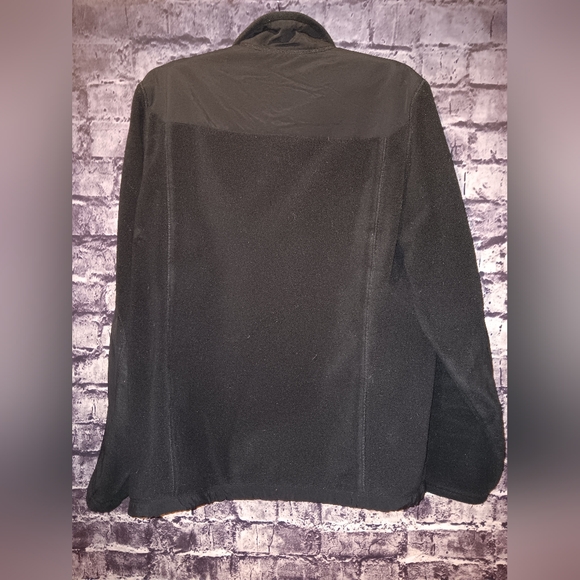 Eddie Bauer Black Fleece Zip Up sz Large Talll - Picture 2 of 2